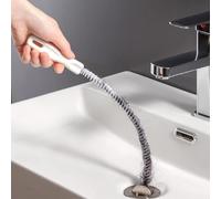 1 Pack Sink Drain Brush - 45cm Flexible Sink Cleaning Brush - Waterpipe Drain Dredge Tool - Universal Sink Unblocker Tool Flexible Sewer Hair Cleaner Brush,for Sink, Drain and Pipe Overflow Unblocking