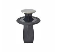 1 Pack Sink Waste Disposal Stopper, 84mm Anti Splash Plastic Plug with Food Scraper for Kitchen Macerator Unit, Black