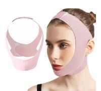 1 Pack Slimming Lifting Strap for Face, Face Lifting Strap, V Shape Facial Firming Anti-Wrinkle Correction, Double V-Chin Wrinkle Correction Pink