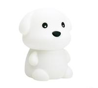 1 Pack Smart LED Night Light with AI Voice Recognition & WiFi, Multi-Language Chat Robot for Kids Bedroom Nursery Decor, ABS Dog Rabbit Bear(Dog)