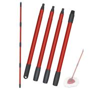 1 Pack Spin Mop Replacement Handle Fits Vileda EasyWring and Triangle Spin Mop Base 4 Section Adjustable 15 to 57 Inch Mop Stick for Floor Cleaning