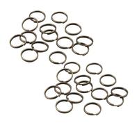 1 Pack Split Rings, 10mm Bronze Jump Rings Metal Key Ring Hoops for Jewelry Making Crafts, DIY Arts, About 200 Pcs