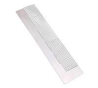 1 Pack Stainless Steel Diamond Painting Ruler, Precision Tool for DIY Dot Art, Compatible with Round Full and Half Diamonds, Durable and Easy-to-Use for Craft Enthusiasts (Silver)
