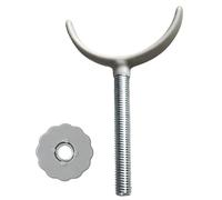 1 Pack Stairgates Banister Gate Adaptors, U Shped Baby Barrier Gate Fixture, Stair Spindles Rod Spindle Extender Safety Banister Adapter Replacement Bolt Part For Baby & Pet Pressure Mounted Safety