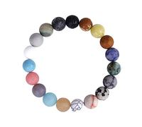 1 Pack System Bracelet 7 Chakras Natural Stone Bracelets For Women Men Stress Yoga Beads Elastic Bracelet Bangle Preppy Earrings Pack (B, One Size)