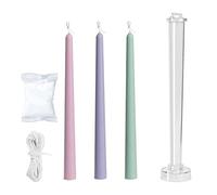 1-Pack Taper Candle Mold,Candle Body Molds for Candle Making,Plastic Pillar Candlestick Candle Mold,Classic Tall Taper Mold for Church Christmas Candlelight Dinner Valentine's Day (1)
