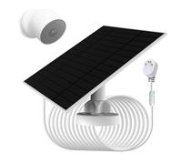 1 Pack, Upgraded, 6w Solar Panel with Charging Alert Breathing Light, Compatible with Google Nest Camera Outdoor & Indoor & 2nd Generation (Battery Version), Easy Install,IP66 Waterproof,4m Cable