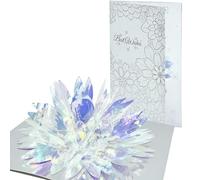 1 Pack Valentine card, Valentines Day Card, 3D & Pop Up Laser Flower Design,Romantic Card, Paper Wonder Pop Up Valentines Day Cards for Her, Him, Wife, Girlfriend,Boyfriend, Fiancé, Other Half