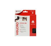 VELCRO® Brand VEL-EC60217 Stick On Tape 20mm x 5m - Black