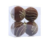 1 Pack Velvety Christmas Tree Ball Assorted Color Flocking Materials Pendant Easy Hanging Holiday Decorations Velvety Flocking Christmas Decorations