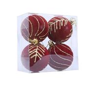 1 Pack Velvety Christmas Tree Ball Assorted Color Flocking Materials Pendant Easy Hanging Holiday Decorations Velvety Flocking Christmas Decorations