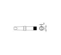 1 Pack - Weller 4PTB7-1 PT-B7 Soldering Tip - Chisel Tip 370°C 2.4 x 0.8mm