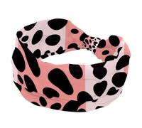 1 Pack Wide Headbands For Women Elastic Headband Colored Leopard Print-1075 Head Bands Women's Hair Band Turban Workout Soft Sweat Hairband Accessories