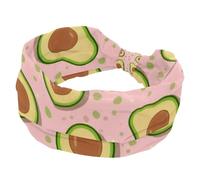 1 Pack Wide Headbands For Women Elastic Headband Green avocado-874 Head Bands Women's Hair Band Turban Workout Soft Sweat Hairband Accessories