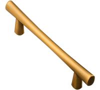 1-Pack Yellow Bronze Zinc Alloy Bow Cabinet Pulls, Nordic Style Door Levers & Drawer Handles for Kitchen Cupboard & Bathroom