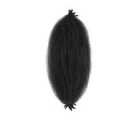 1 Packs Marley Twist Braiding Hair, Synthetic Afro Twist Hair Extensions for Black Women Easy Installation and Removal(1BTBUG,16inch)