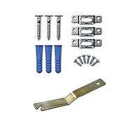 1 Packs of Anti-Theft Security Picture Hooks/Hangers Kit with Spanner. Security Hardware System for Locking Framed Pictures to The Wall. for Wooden & Polymer Picture Frames
