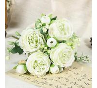 1 Packs Peonies Artificial Flowers, Mixed Pink Artificial Peonies, Silk Fake Artificial Peonies Bouquet for Centerpiece Table Wedding Party Home Decor