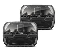 1 Pair 105w Rectangular 5x7/ 6x7 Inch Led Headlight High Low Beam Headlamp Compatible With Jeep Wrangler Yj Cherokee Xj Kenworth T300 1997-2010 Replac