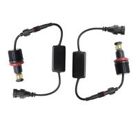 1 Pair 120w 12led Car Angel Eye Headlights For E82 E90 E92 E60 E61 E63 E89 X6 H8