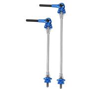 1 Pair 135/170mm Titanium Alloy Bike Quick Release for Mountain Road Bicycle Skewers (Blue)