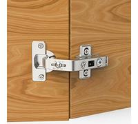 1 Pair 135 Degree Lazy Susan Hinges,Full Overlay Concealed for Cabinet,Cupboard,Folded Door,Combination with Screws(Regular)
