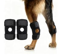 1 Pair 2 Pack Dog Leg Braces for Front and Rear Legs, Hock Brace, Dog Leg Protectors, Leg Hock Joint Compression Sleeve for Wound Injury and Sprain Healing of Arthritis (M)