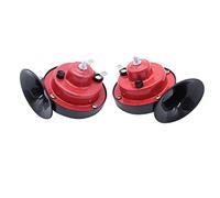 1 Pair 2 pcs SHLPDFM Air Horn Dual Tone Loud 410/510 Hz Air Horn 12V 4A Universal 130DB Fits for Motorcycle Bikes Truck ATVs, Go-Karts And Boats