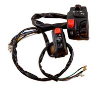 1 Pair 22mm Motorcycle Handlebar Ignition Stop Lamp Switch Black DC12V