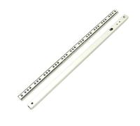1 Pair 375mm x 17mm Drawer Runners Slides Load Capacity 10 kg / 22 lbs Cabinet Ball Bearings Grooved Slides Kitchen Bedroom Cupboard Draws Galvanised Steel