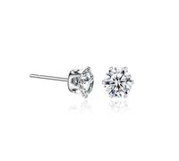 1 Pair 3mm Stainless Steel Crystal Zircon Ear Studs Earrings for Women/Men 4 Prong Tragus Cartilage Piercing Jewelry Durability and Attraction Multicoloured