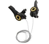 1 Pair 3x5/6/7 Speed MTB Bike Thumb Gear Shifter Top Mount Shifters Silvery