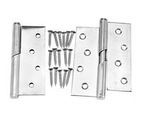 1 Pair 4"/100mm Stainless Steel Rising Butt Handed Lift Off Door Hinge (Right)