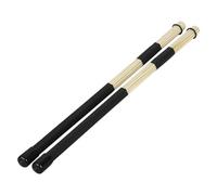 1 Pair 40CM Bamboo Drum Brush Drumsticks Rods Jazz Sticks Brushes Rod Percussion Accessories Parts for Drums(Black)