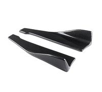 1 Pair 48cm Rear Bumper Protector Diffuser Lip Splitter For RS3 RS4 RS5 RS6 A6 C6 C5 A4 A3 Spoiler Lip(Carbon Look)