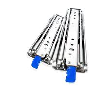 1 Pair 500LBS Heavy Duty Drawer Slides - Full Extension 3-Fold Ball Bearing Rail with Lock for Smooth Operation(1200mm)