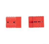 1 Pair 50A 120A Style Power Connector 600V Heavy Duty Battery with Mechanically Keyed Housing for RV and Marine(Red-50A)