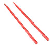 1 Pair 5a Drum Sticks, Maple Anti Slip Electronic Drumsticks Instruments Accessories for Band Beginner Practice Performances (Red)