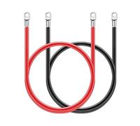 1 Pair 5AWG Power Cord Connection Ground Cable High Power Wire Battery Inverter Cord Car Battery Extension Terminal 12V Cable Extension Block Computer Monitor Heavy Duty Extender With Usb