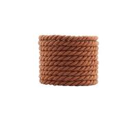 1 Pair 6mm Thick Round Cotton Twisted Rope Shoelaces for Sneakers and Boots 120 140 160cm Length(Brown,160cm)