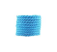 1 Pair 6mm Thick Round Cotton Twisted Rope Shoelaces for Sneakers and Boots 120 140 160cm Length(SKY BLUE,140cm)