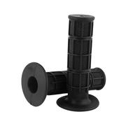 1 Pair 7/8'' 22mm Black Universal Rubber Motorcycle Handlebar Grips for Dirt Bike Motocross(Black)