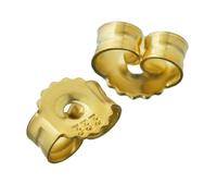 1 pair 8K 333 Yellow gold mating ear studs ear stopper hole 0.75mm ear nut