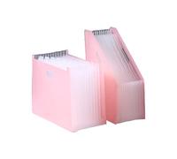 1 Pair A4 Accordion Folder with Labels Expanding Document Folder File Organizer Desk Management for Office School
