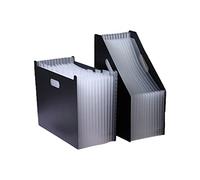 1 Pair A4 Accordion Folder with Labels Expanding Document Folder File Organizer Desk Management for Office School