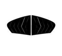 1 Pair Add-On Tape-on Rear Window Quarter Glass Duct Louver Vent Covers Compatible For BMW 5-Series F10 2011-2017 4-Door Sedan(Black)