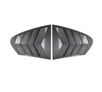 1 Pair Add-On Tape-on Rear Window Quarter Glass Duct Louver Vent Covers Compatible For BMW 5-Series F10 2011-2017 4-Door Sedan(Carbon fiber)