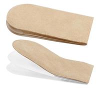 1 Pair Adjustable Heel Lifts 3 Layers Gel Heel Inserts 1/4" to 3/4" Height Increase Insoles for Leg Discrepancy Heel Pain Comfort Half Foot Pads Women Shoe Inserts Size S