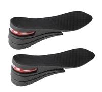 1 Pair Adjustable Height Increase Insole PU Material Height Booster Insole U Shaped Airbag Detachable Shock Absorption Design for Men and Women(3 Layer)