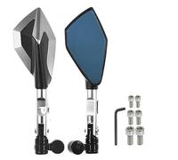 1 Pair Adjustable Motorcycle Rearview Mirror For YA&MAHA XJR 400 XJR 400R XJR1200 XJR 1200 XJR 1300 Adjustable Side Wing Mirror Motorbike Bar End Mirrors(Silver)